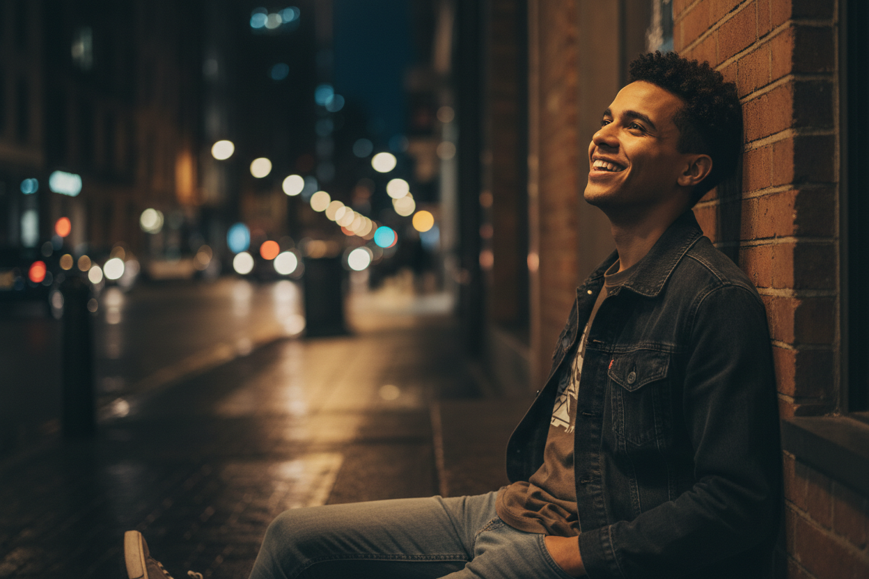 Mixed Young Man Urban Chill